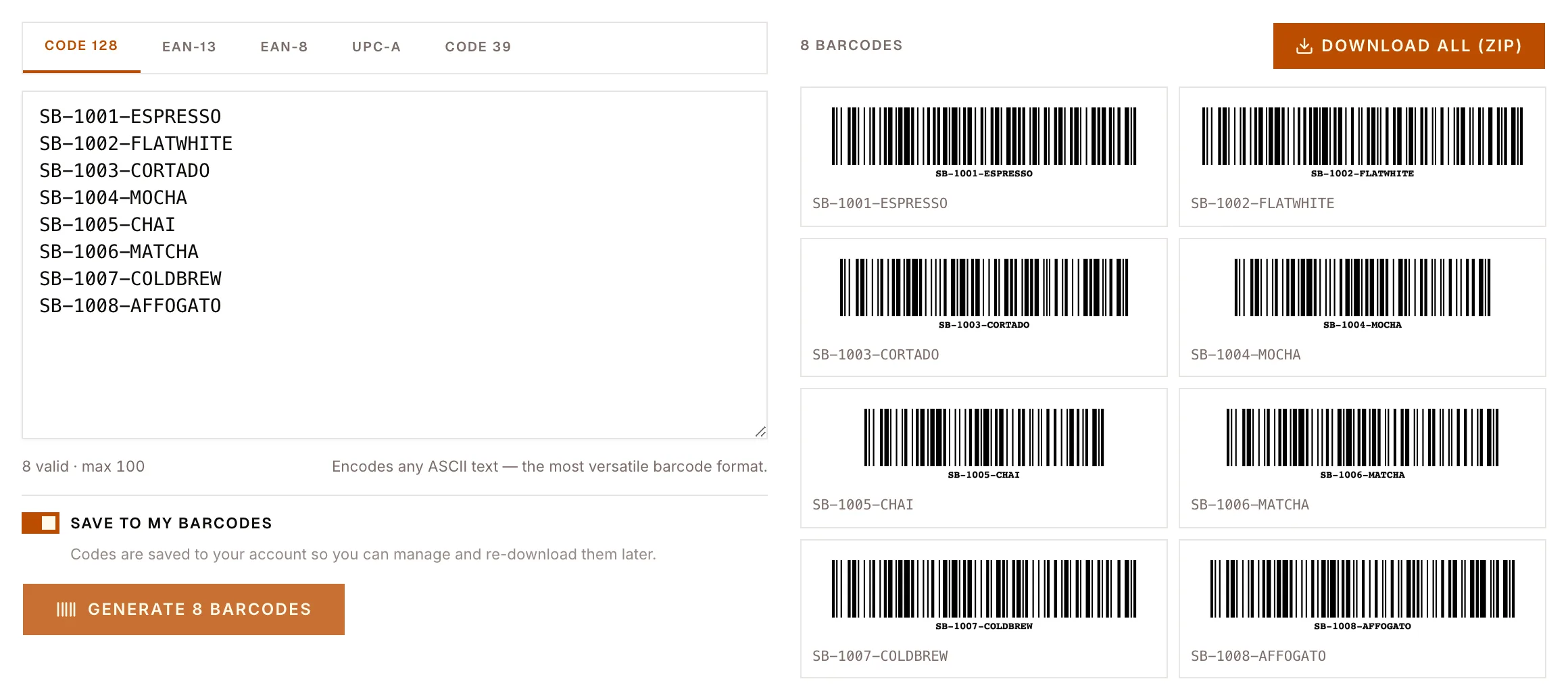 Screenshot — paste values