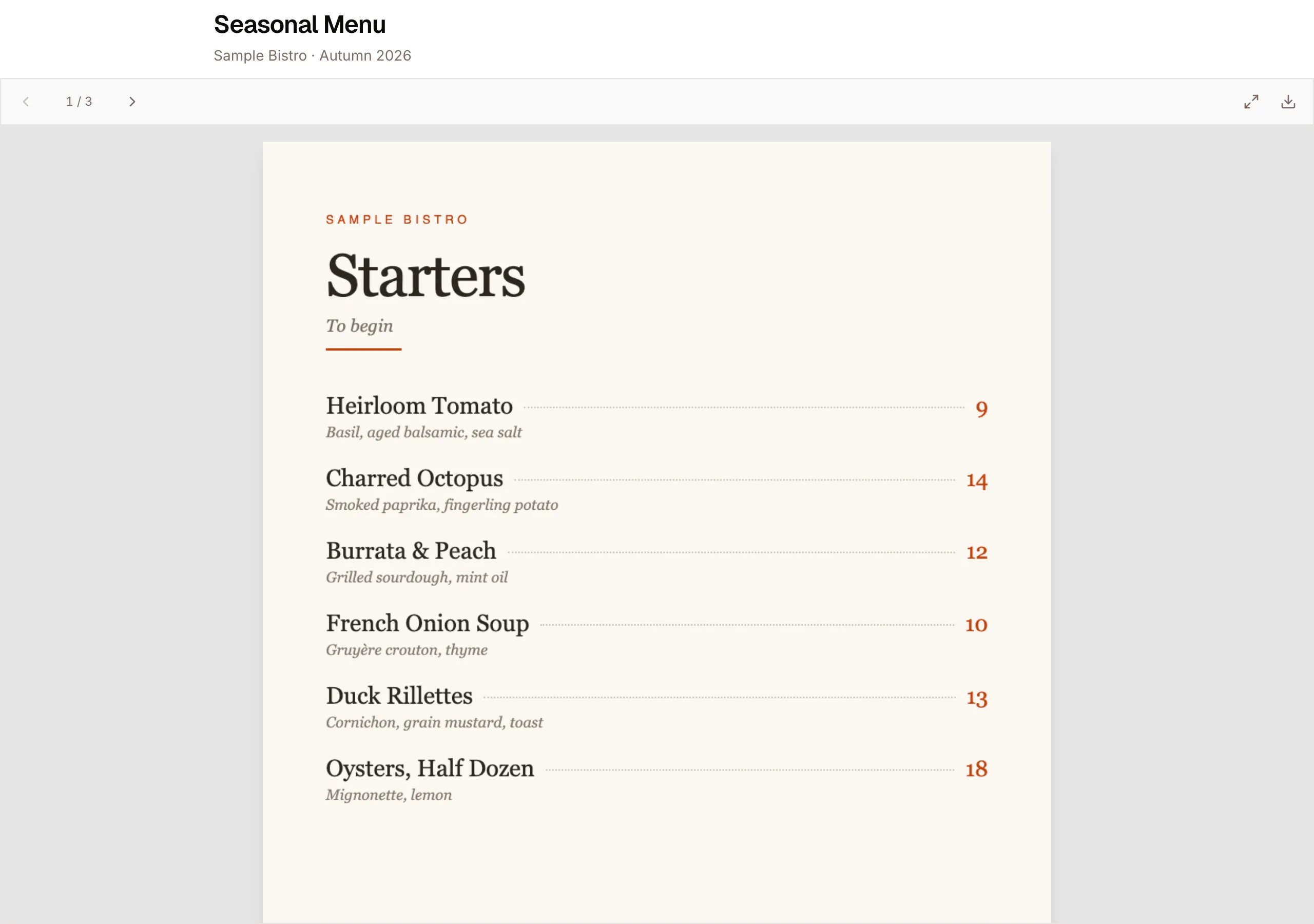 Screenshot — a hosted image gallery